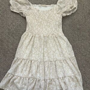 Altar’d State Cream and White Dress